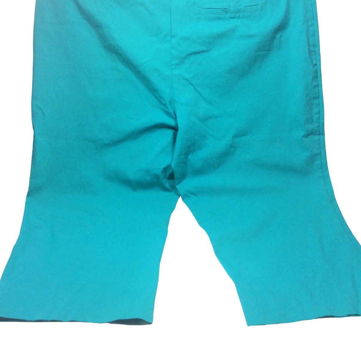 Lifestyle Attitude Capri Pants Turquoise Women's Size 22W Stretch Flat Front