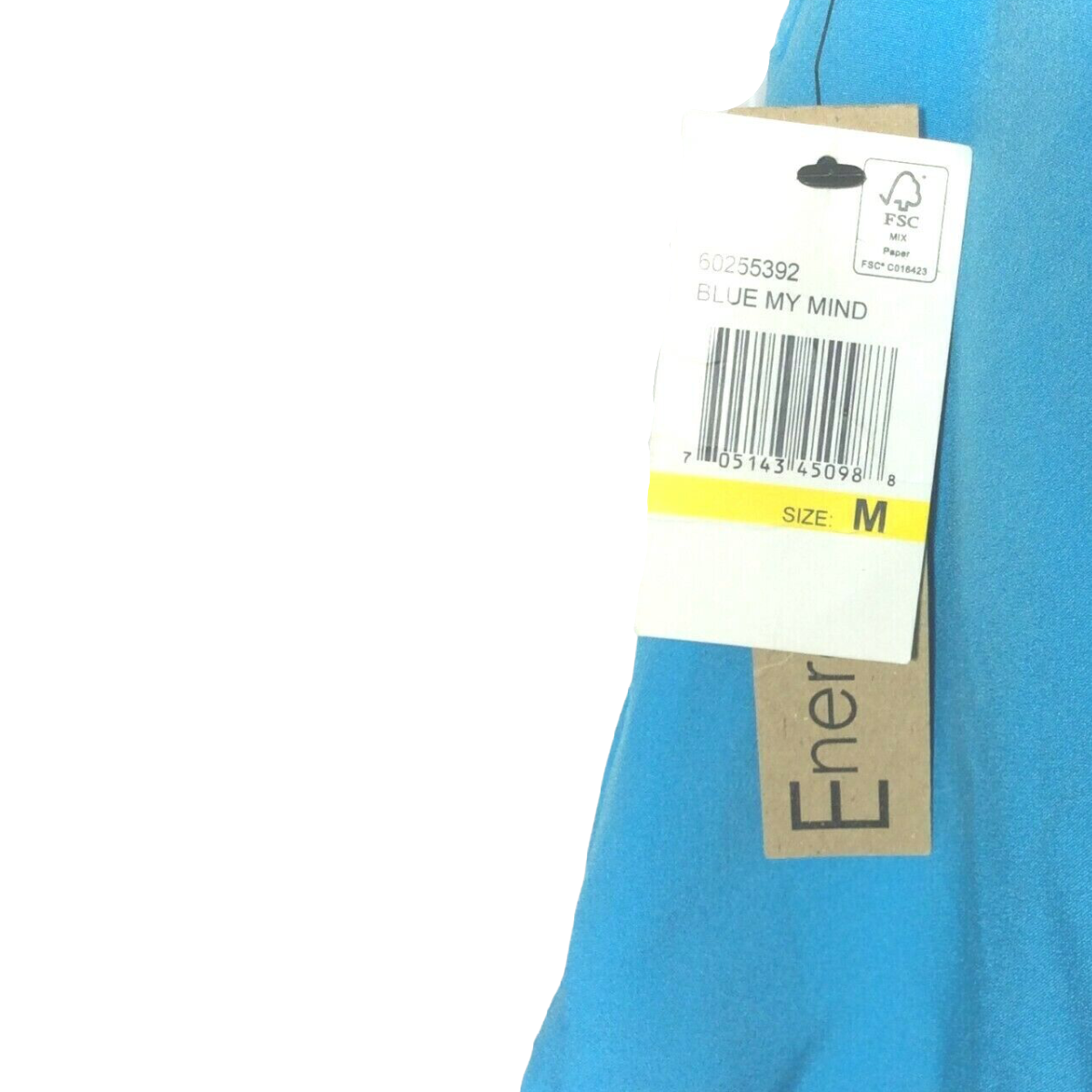 Energie Shorts Blow My Mind Blue Junior Size M Zipper Scalloped Edge Ribbon Belt