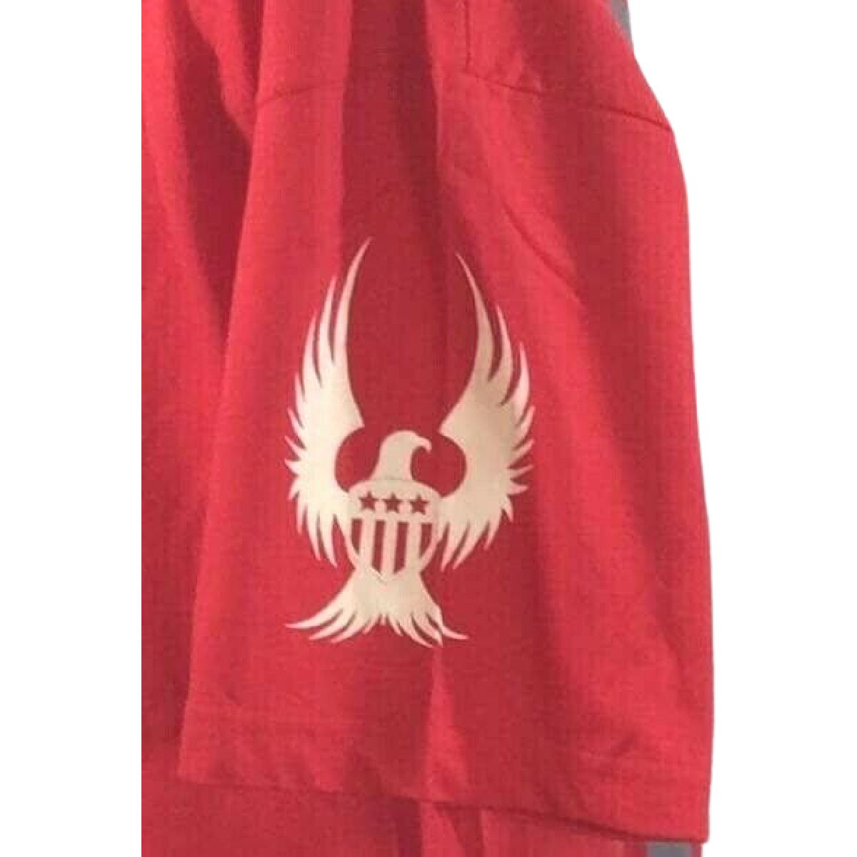 American Warrior T-Shirt Size 2XL Red USA Flag Soldier Veteran Military Patriot