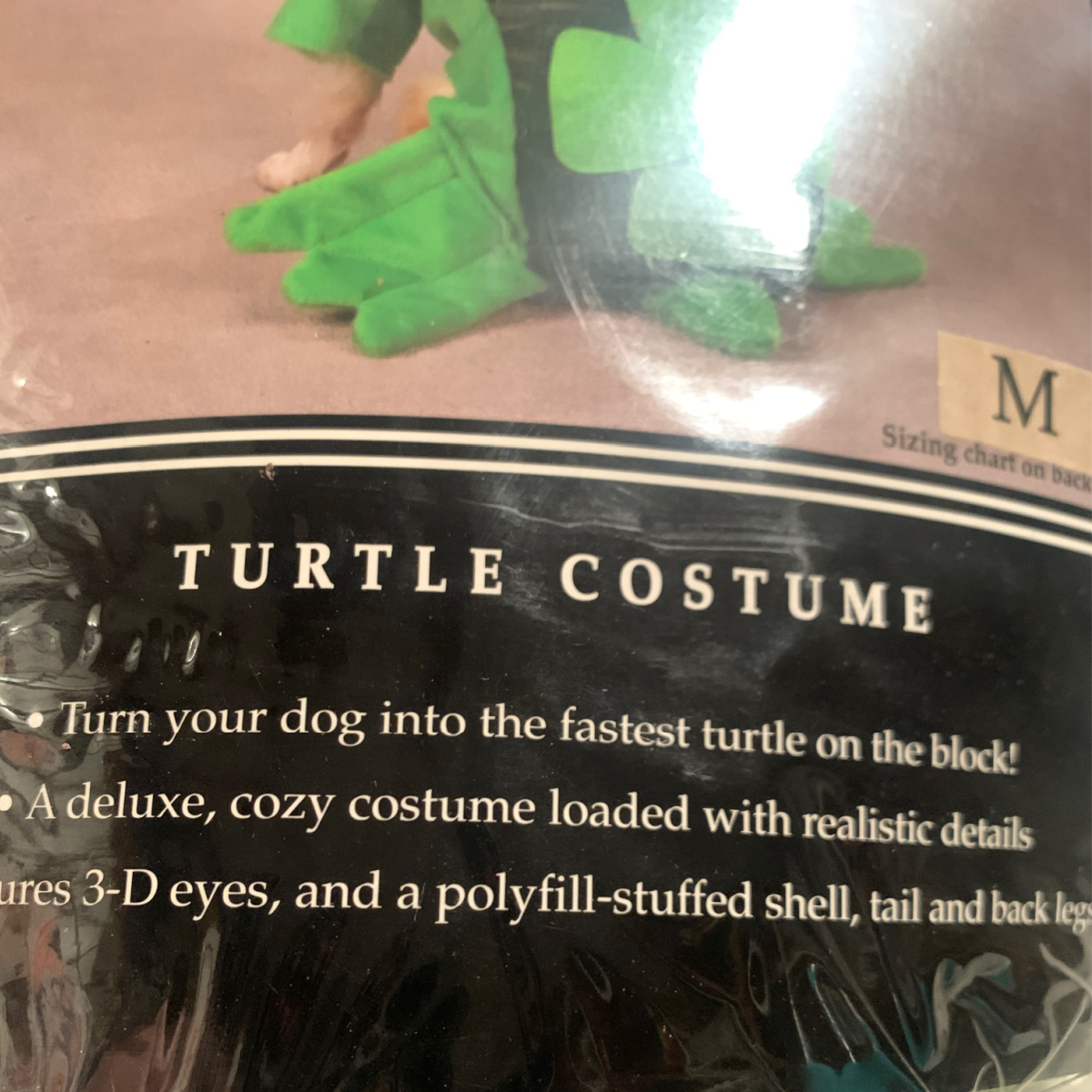 Dog Puppy Costume LAND SEA TURTLE Party Halloween Photos Plush Medium 16" NEW