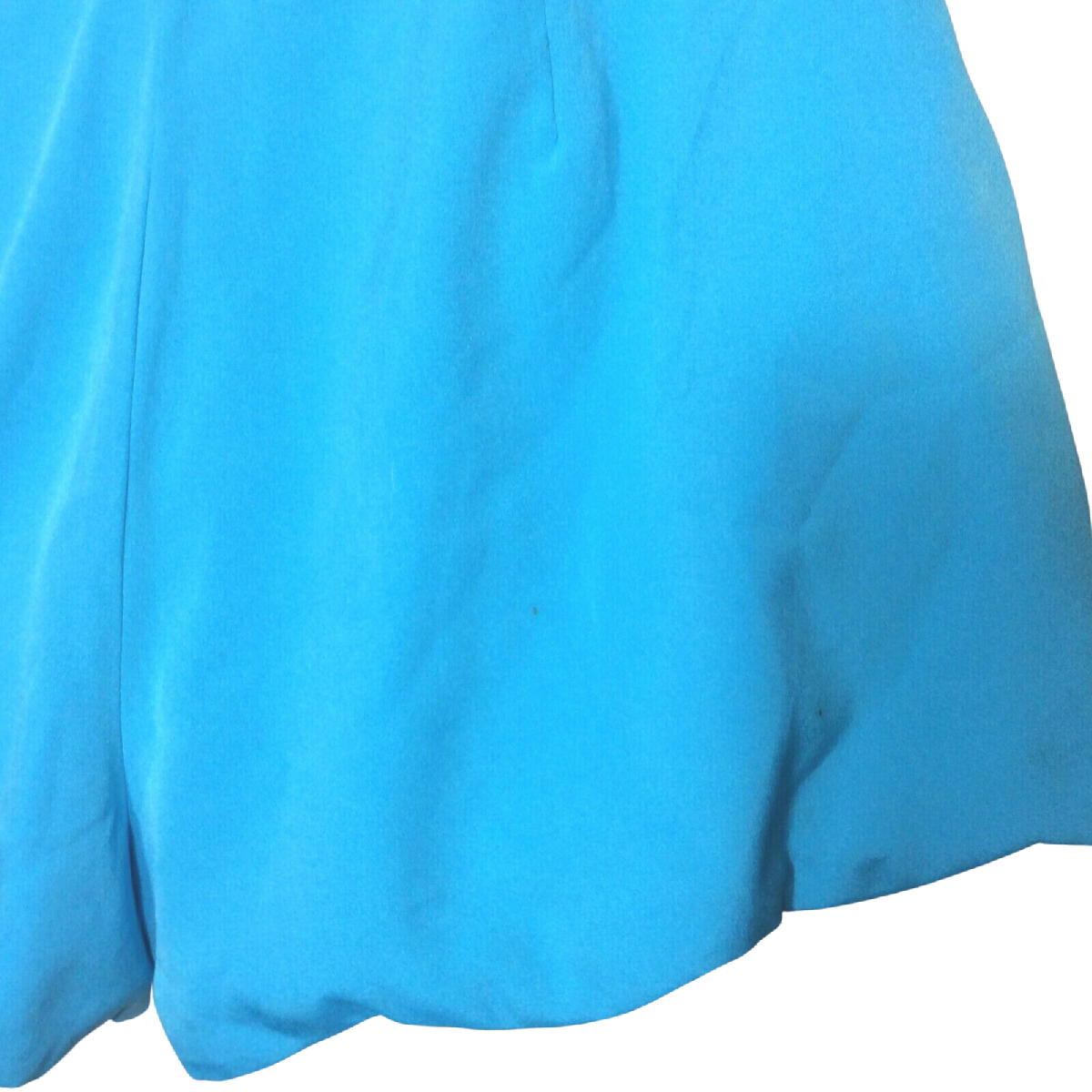 Energie Shorts Blow My Mind Blue Junior Size M Zipper Scalloped Edge Ribbon Belt