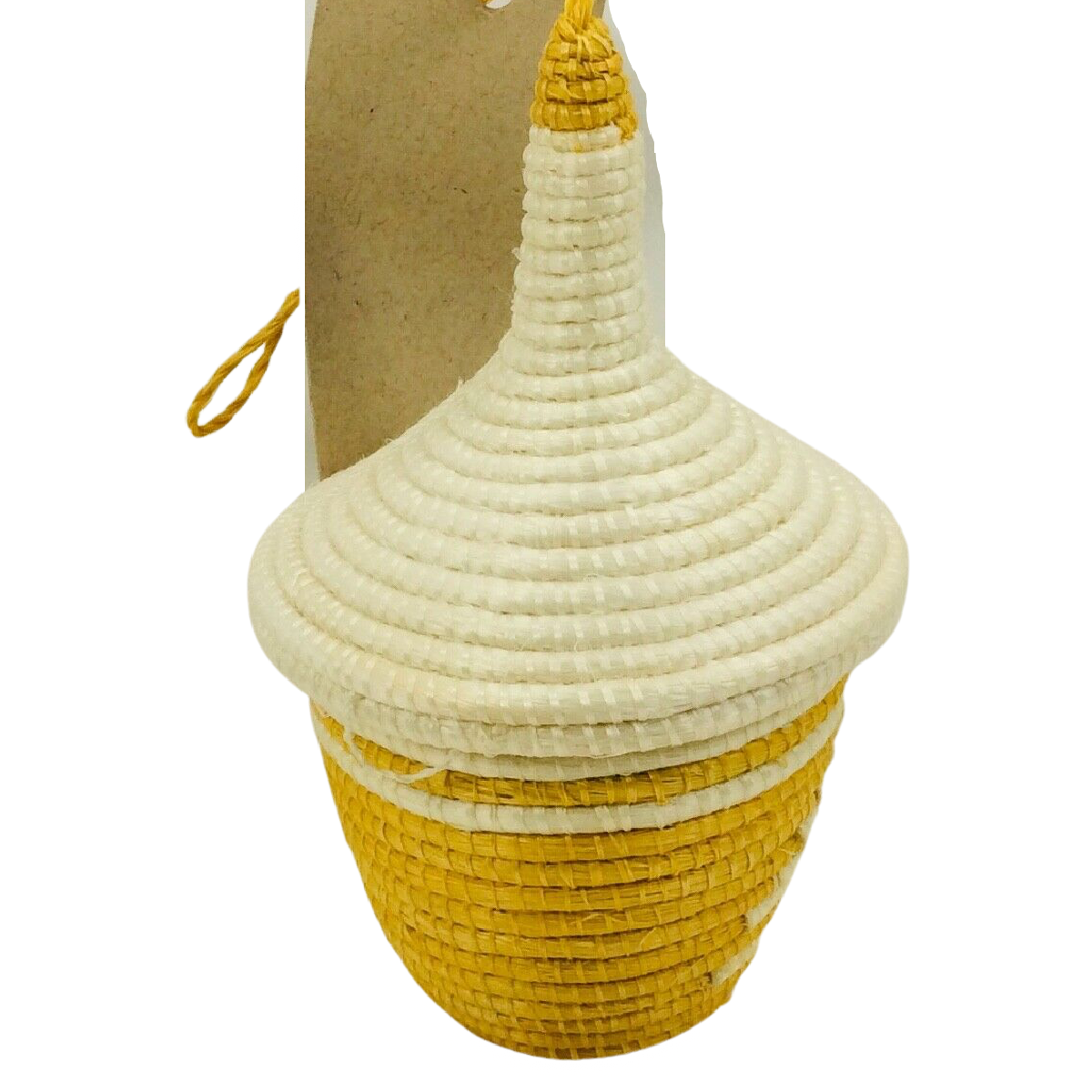 doTERRA Rwandan Peace YELLOW Basket Sisal & Clay Diffuser Ornament Christmas Lot