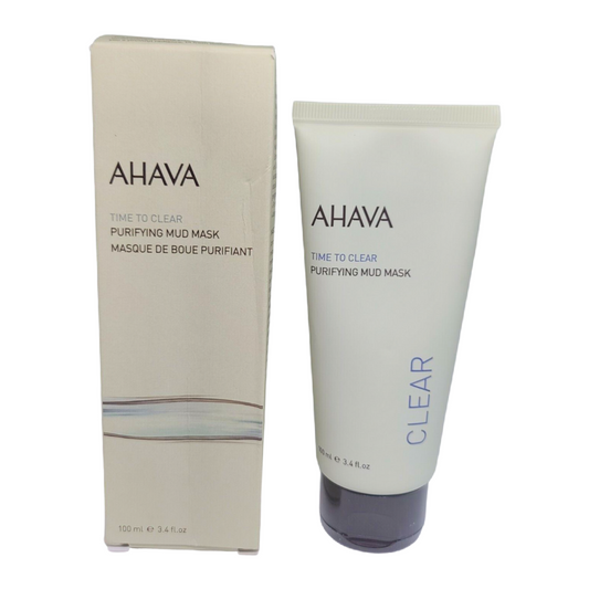 AHAVA Time to Clear Purifying Mud Mask Dead Sea Facial Treatment 3.4oz NEW