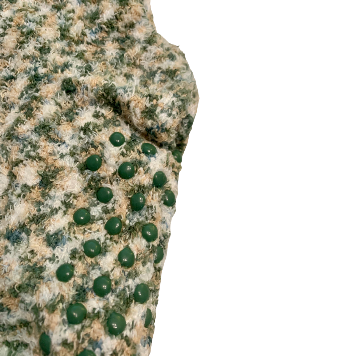 Joyspun Luxury Lounge "You Can" Socks 4pk Size 4-10 Grippers Green Beige NEW