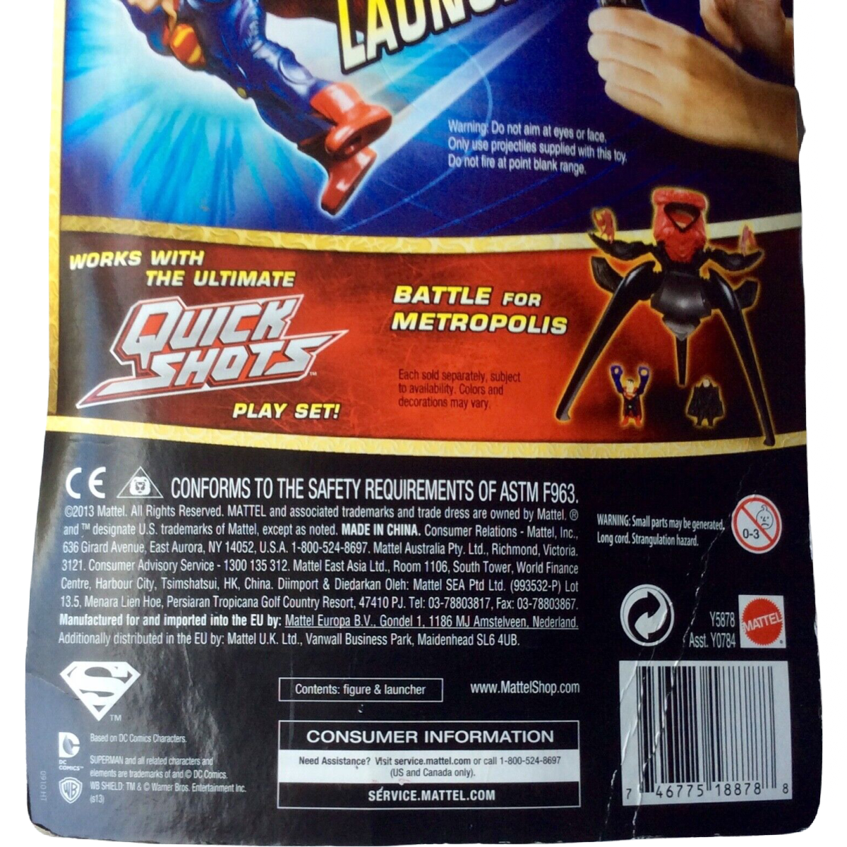 Quick Shots Flyin Furry Launch Pull Lot 2 Figure General Zoo Ultrahead Superman