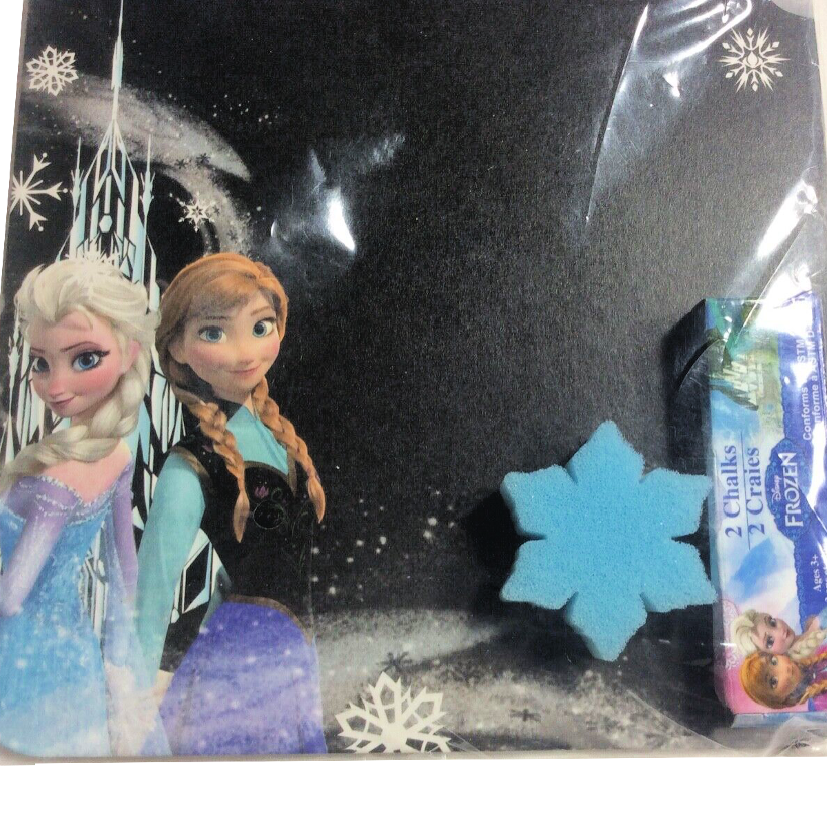 Disney Frozen Chalkboard & Jumbo Playing Cards Toy Lot of 2