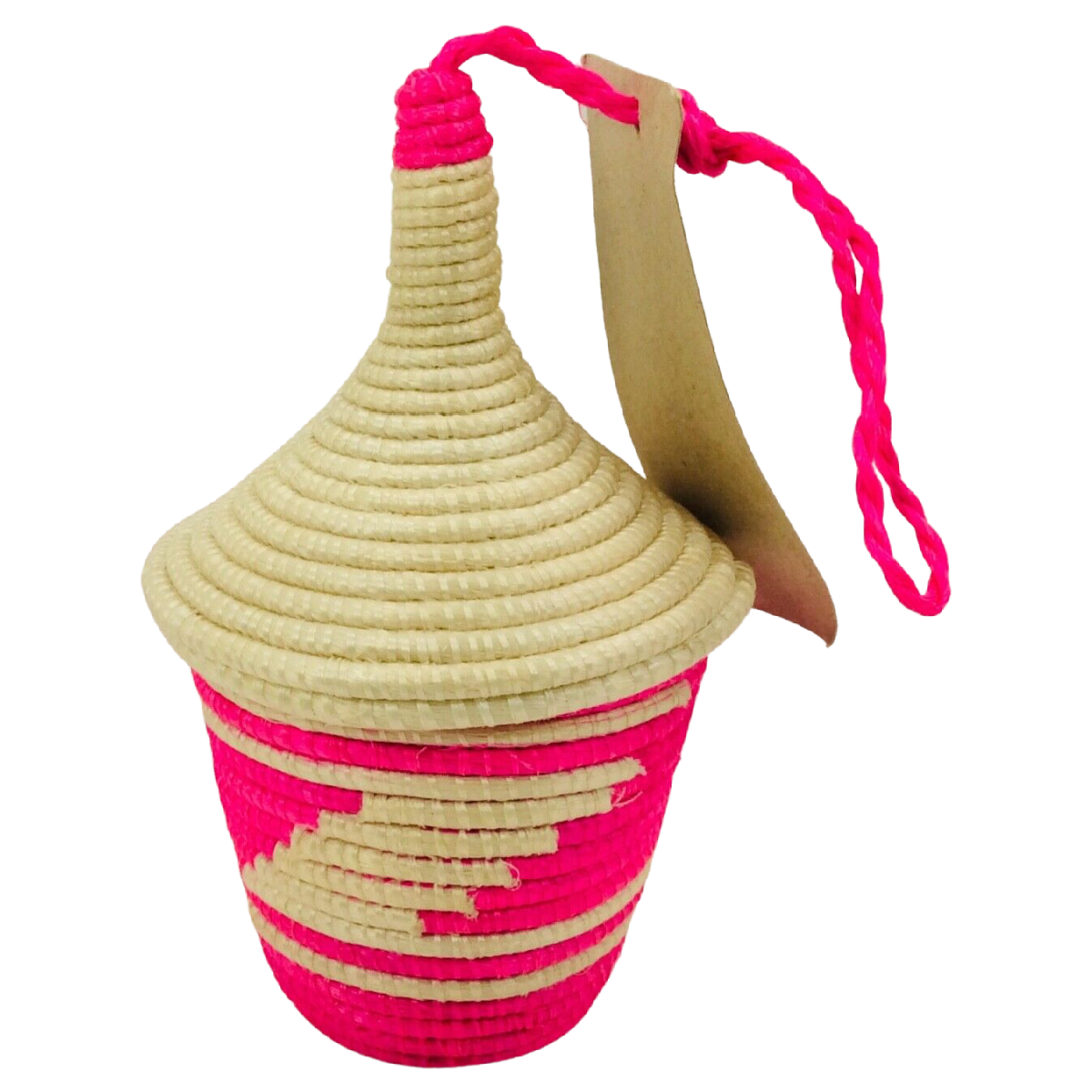 doTERRA Rwandan Peace PINK Basket Sisal & Clay Diffuser Ornament Christmas Lot