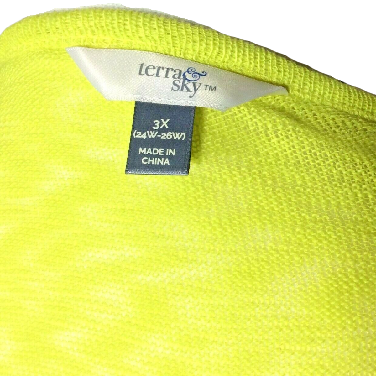 Terra & Sky Cardigan Sweater & Floral Tank Top Lot Size 3X 24W-26W
