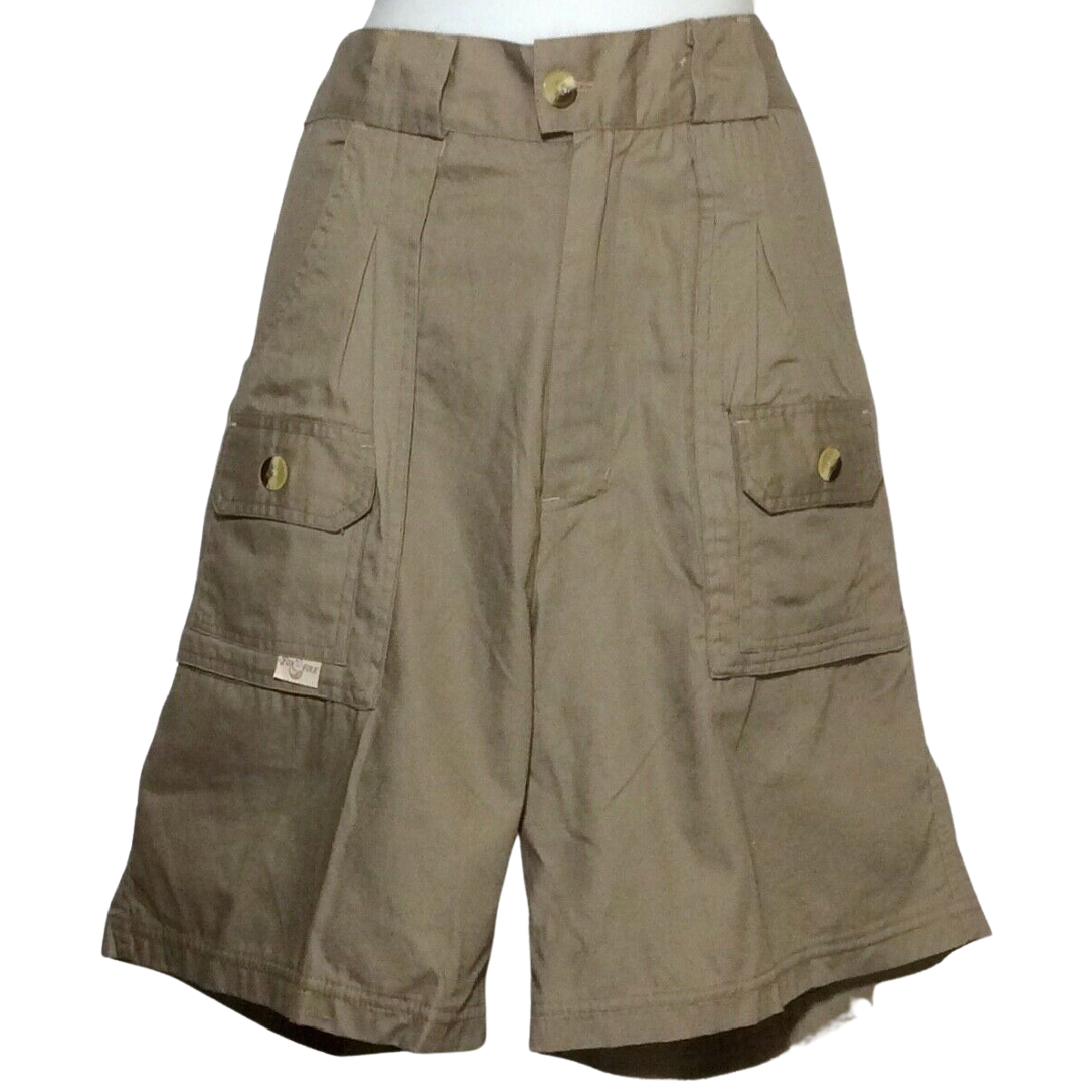 Fox Fire Field Thunder River Gear Cargo Shorts Lot Size M Stone Khaki Pockets 7"