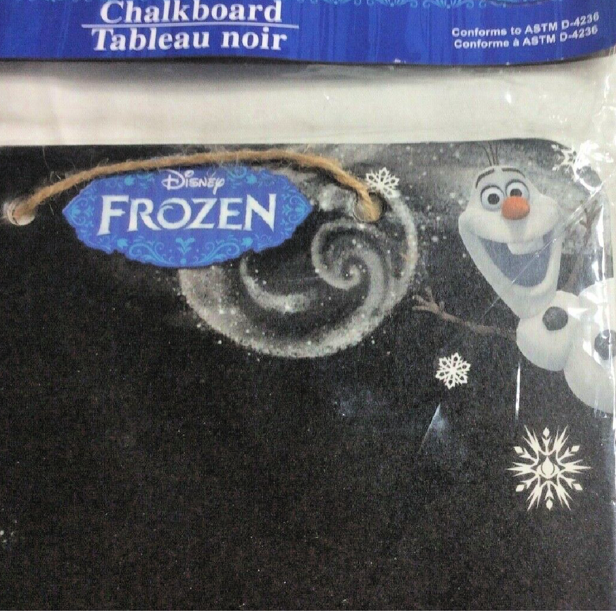 Disney Frozen Chalkboard & Jumbo Playing Cards Toy Lot of 2