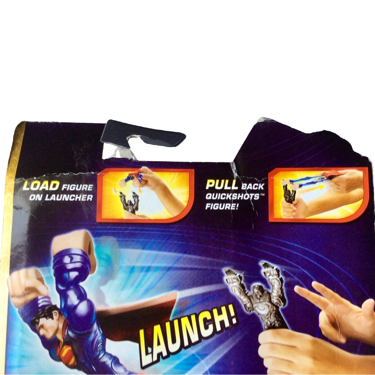 Quick Shots Flyin Furry Launch Pull Lot 2 Figure General Zoo Ultrahead Superman