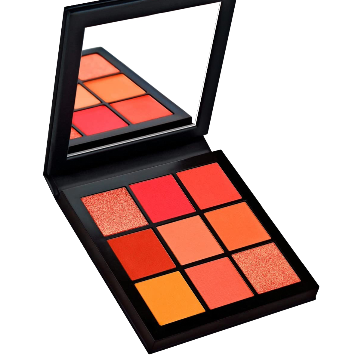Huda Beauty Coral Obsessions Eyeshadow Palette 9 Matte, Shimmer, Metallic Shades