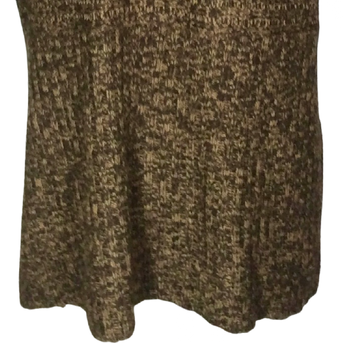 Allison Brittney Women Brown Knit Short Sleeve Cardigan Sweater Belt Size 3XLvv