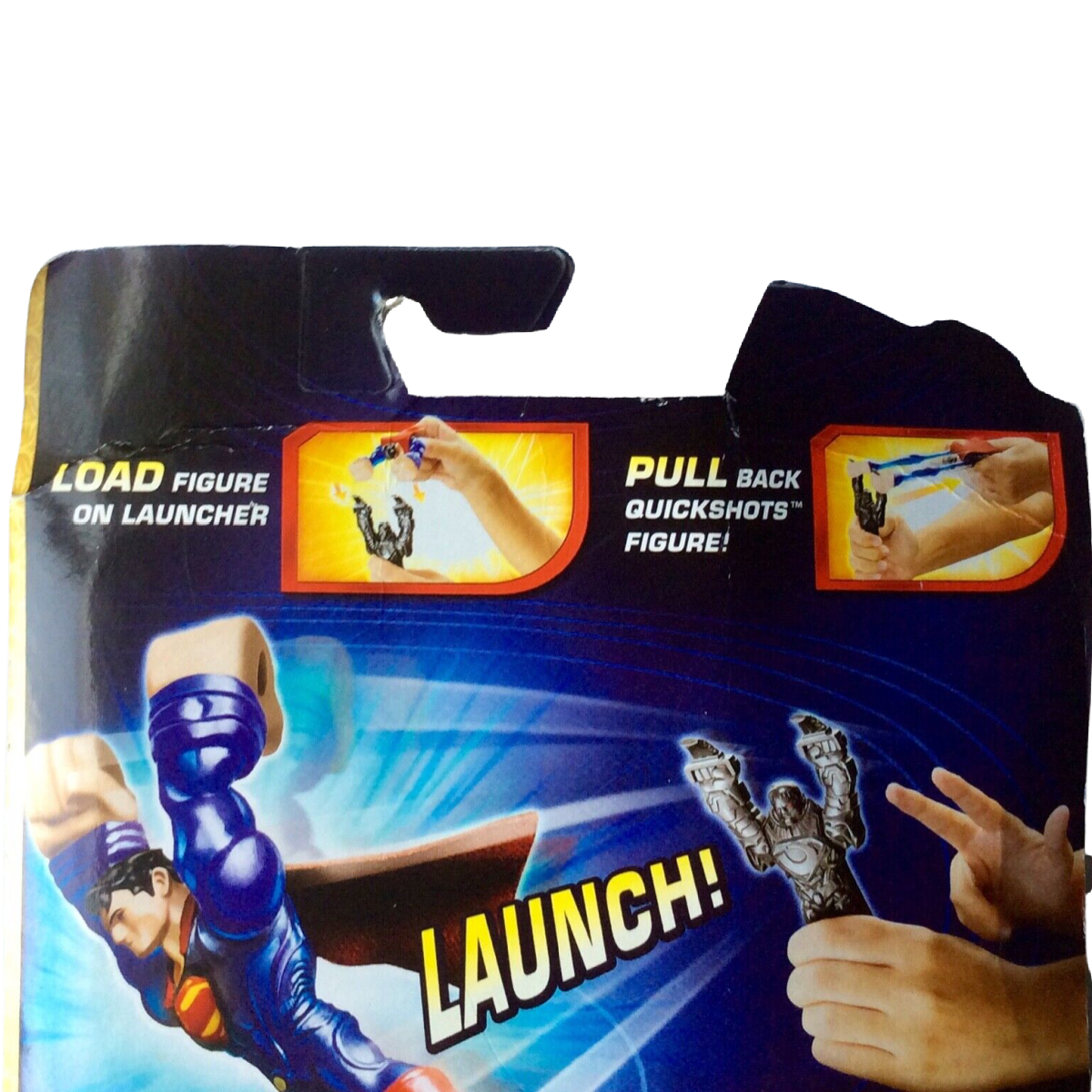 Quick Shots Flyin Furry Launch Pull Lot 2 Figure General Zoo Ultrahead Superman