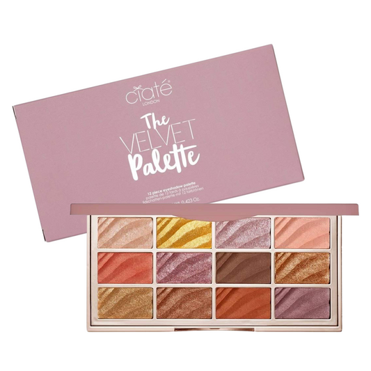 Ciate London The Velvet Palette, 12 Piece Eyeshadow Metallic Matte Full Size New