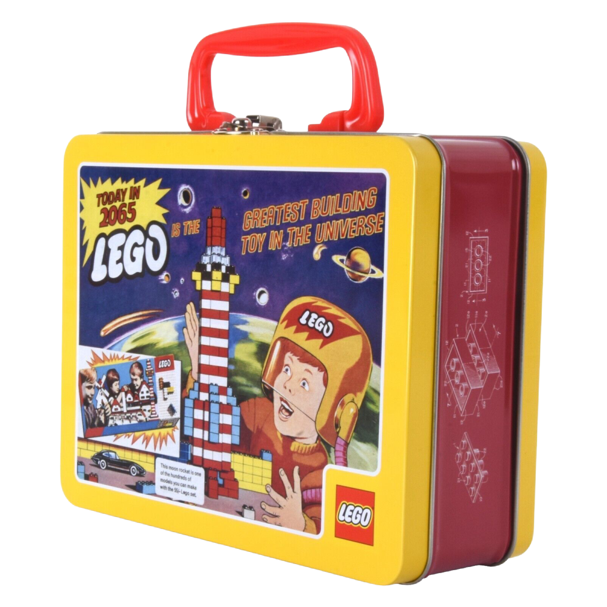 LEGO 5007331 Retro Lunch Box Tin Storage 1965 Advert Design VIP Exclusive NEW