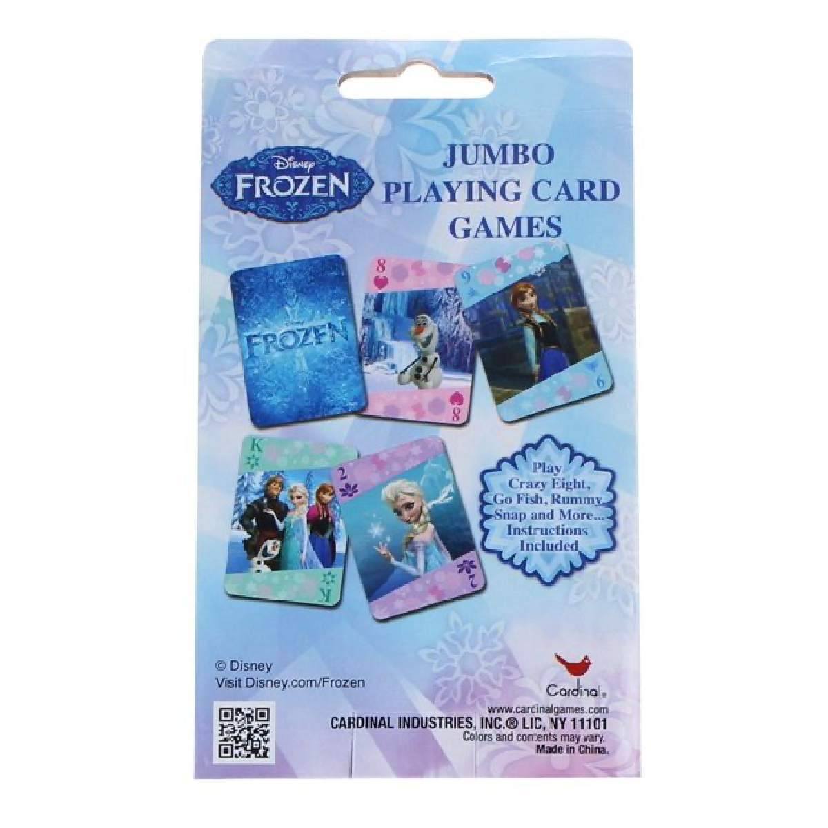 Disney Frozen Chalkboard & Jumbo Playing Cards Toy Lot of 2