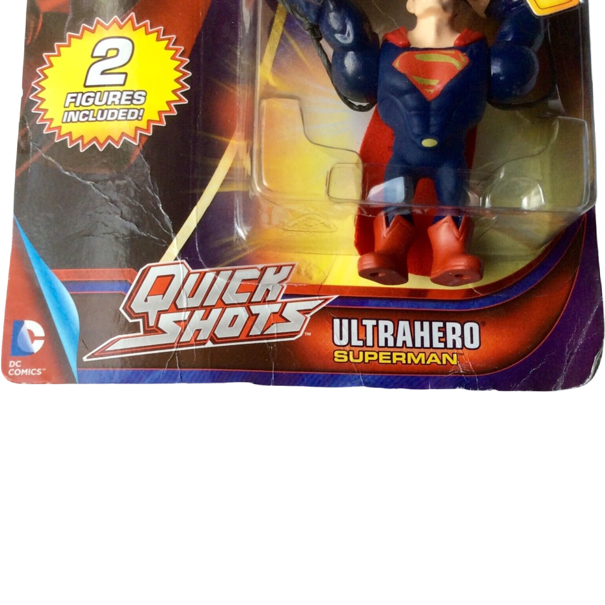 Quick Shots Flyin Furry Launch Pull Lot 2 Figure General Zoo Ultrahead Superman