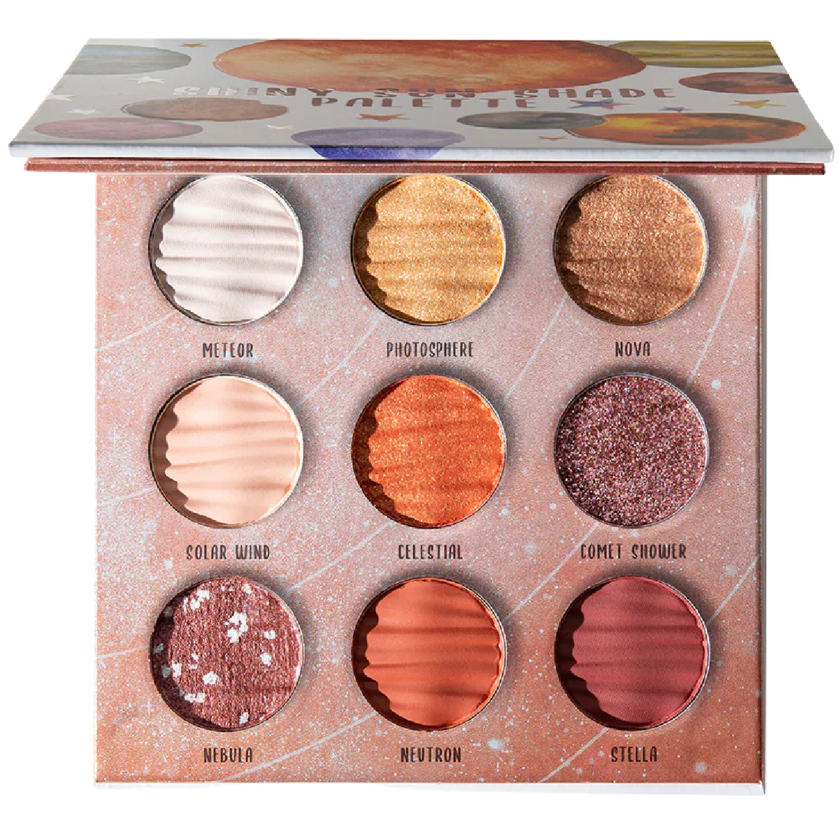 Lot of 3 Dito Space Planet Eyeshadow Palettes Shiny Sun, Eco Earth, Galaxy NEW