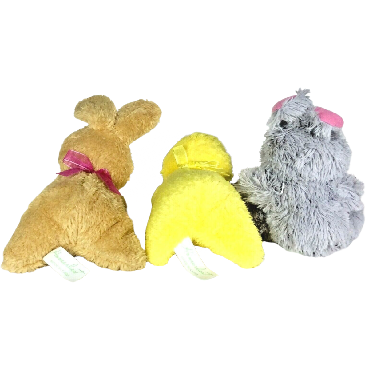 Spring Bunny Chick Stuffed Baby Soft Plush Animal 3pc Easter Lot Rabbit Chicken