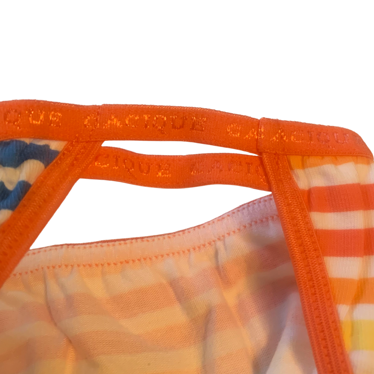 4 Pairs Lane Bryant Cacique Panties Sz 12 Cotton String Bikini Rainbow Coral Lot