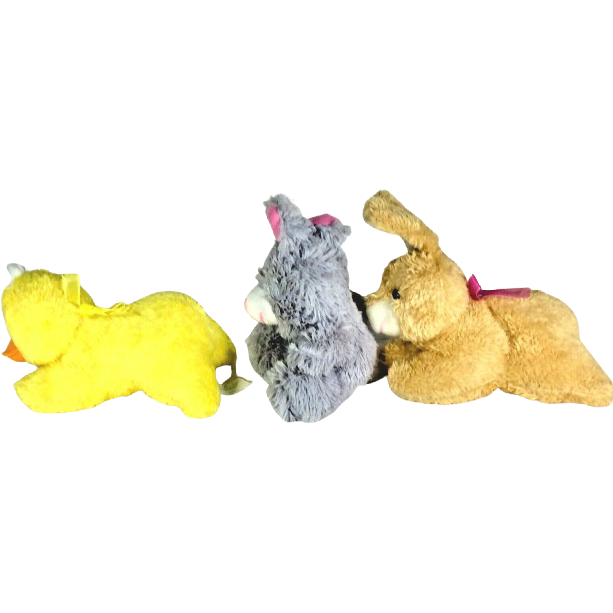 Spring Bunny Chick Stuffed Baby Soft Plush Animal 3pc Easter Lot Rabbit Chicken