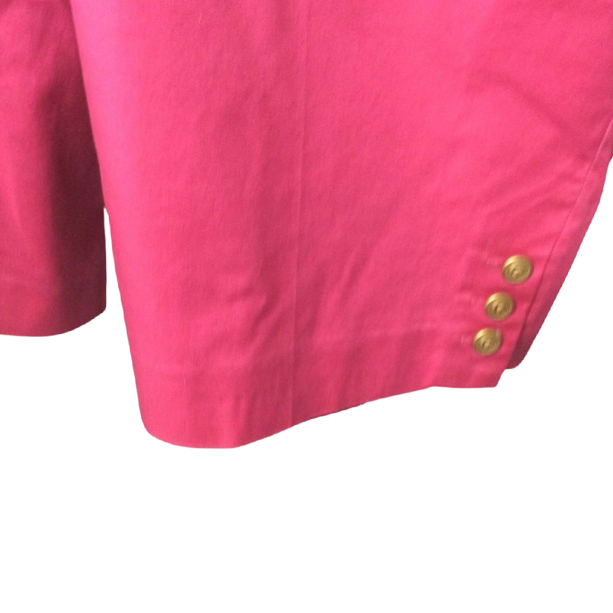 Fashion Bug Capri Pant Women Size 32W Pink Flat Front Button Ankle Zipper Pocket