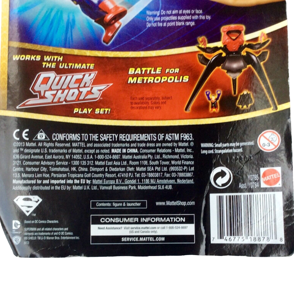 Quick Shots Flyin Furry Launch Pull Lot 2 Figure General Zoo Ultrahead Superman