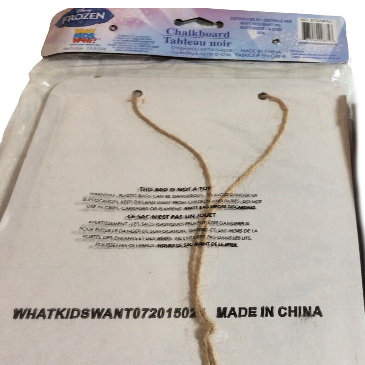 Disney Frozen Chalkboard & Jumbo Playing Cards Toy Lot of 2