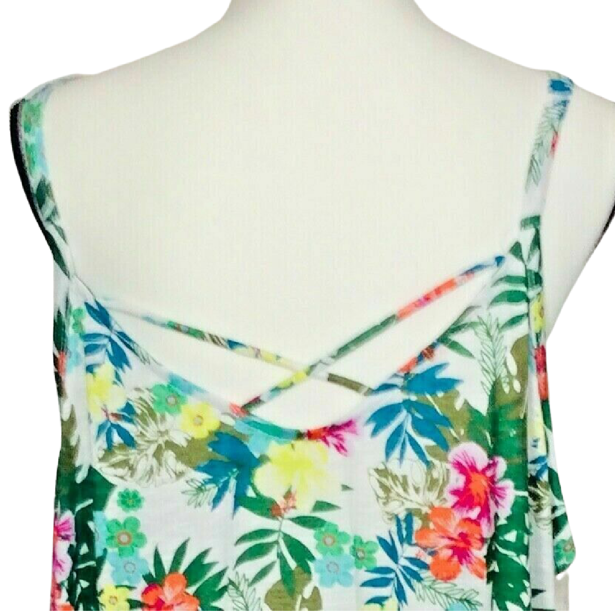 Terra & Sky Cardigan Sweater & Floral Tank Top Lot Size 3X 24W-26W