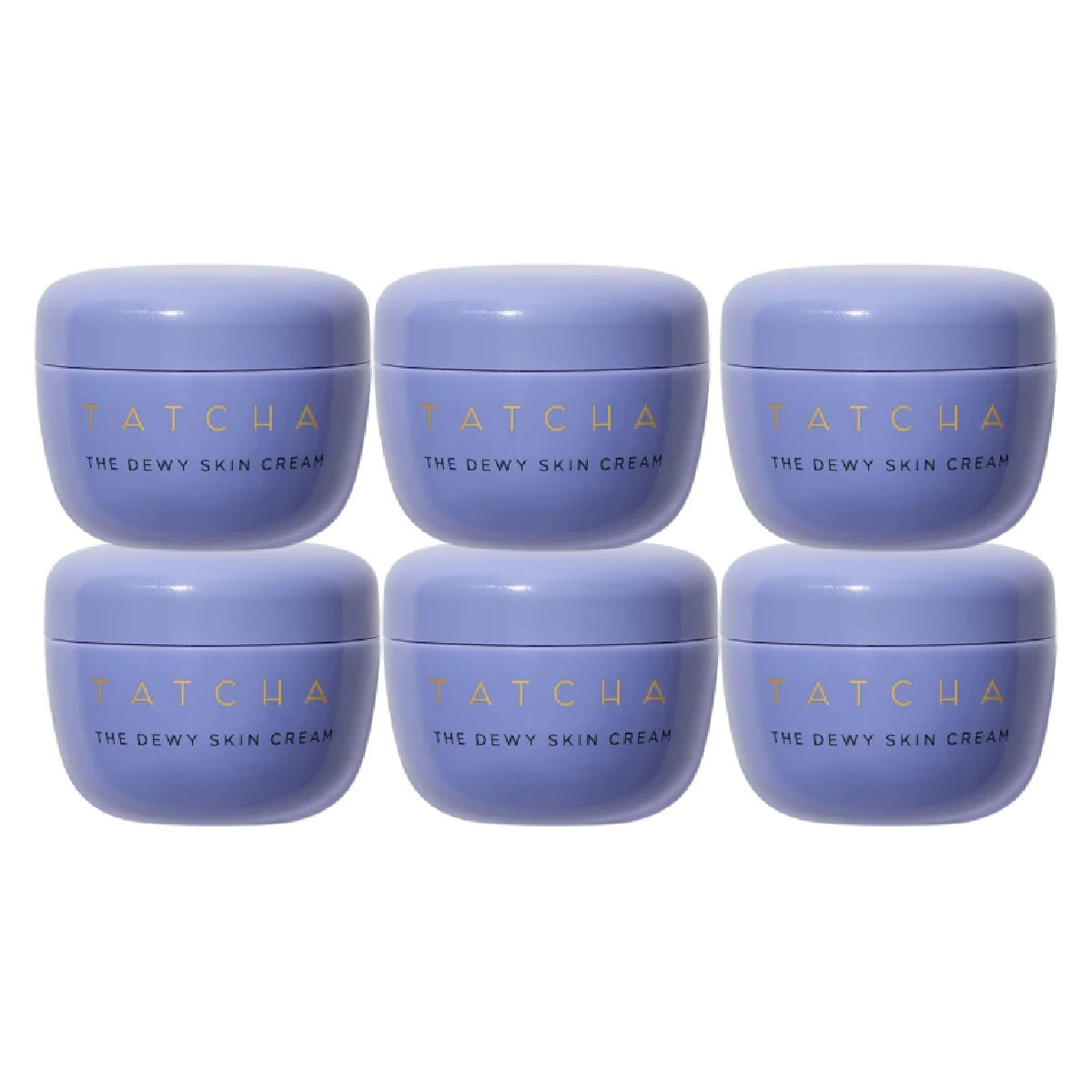 6X TATCHA The Dewy Skin Cream Travel Size - 10ml / .34 Oz Each (Lot of 6) NEW