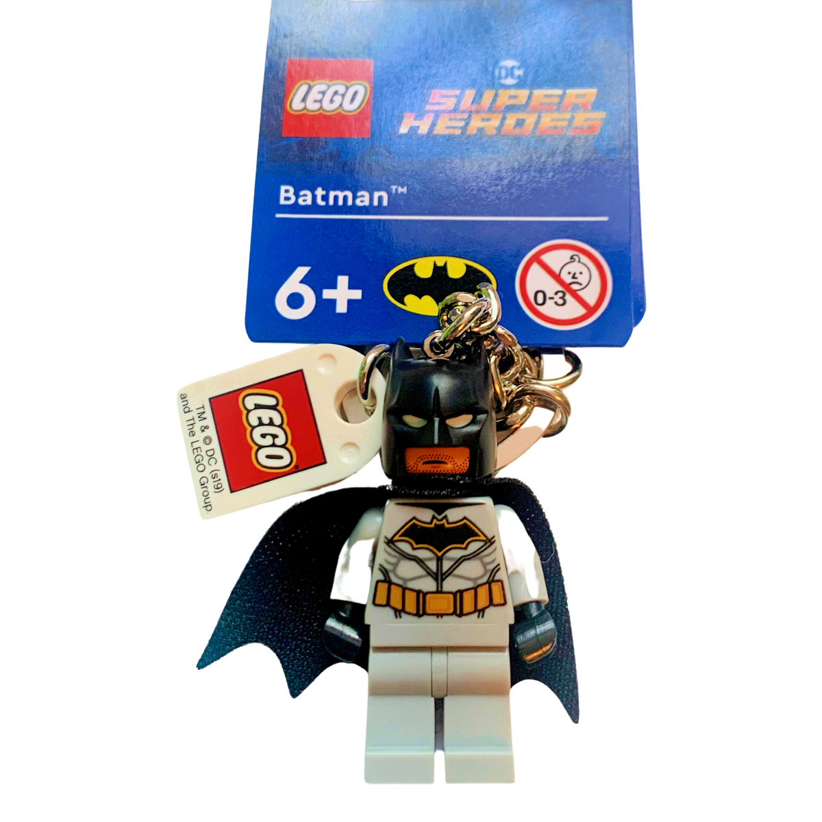 LEGO 853951 DC Comics Batman Keychain Ring Black Cape Vigilante Hero NWT
