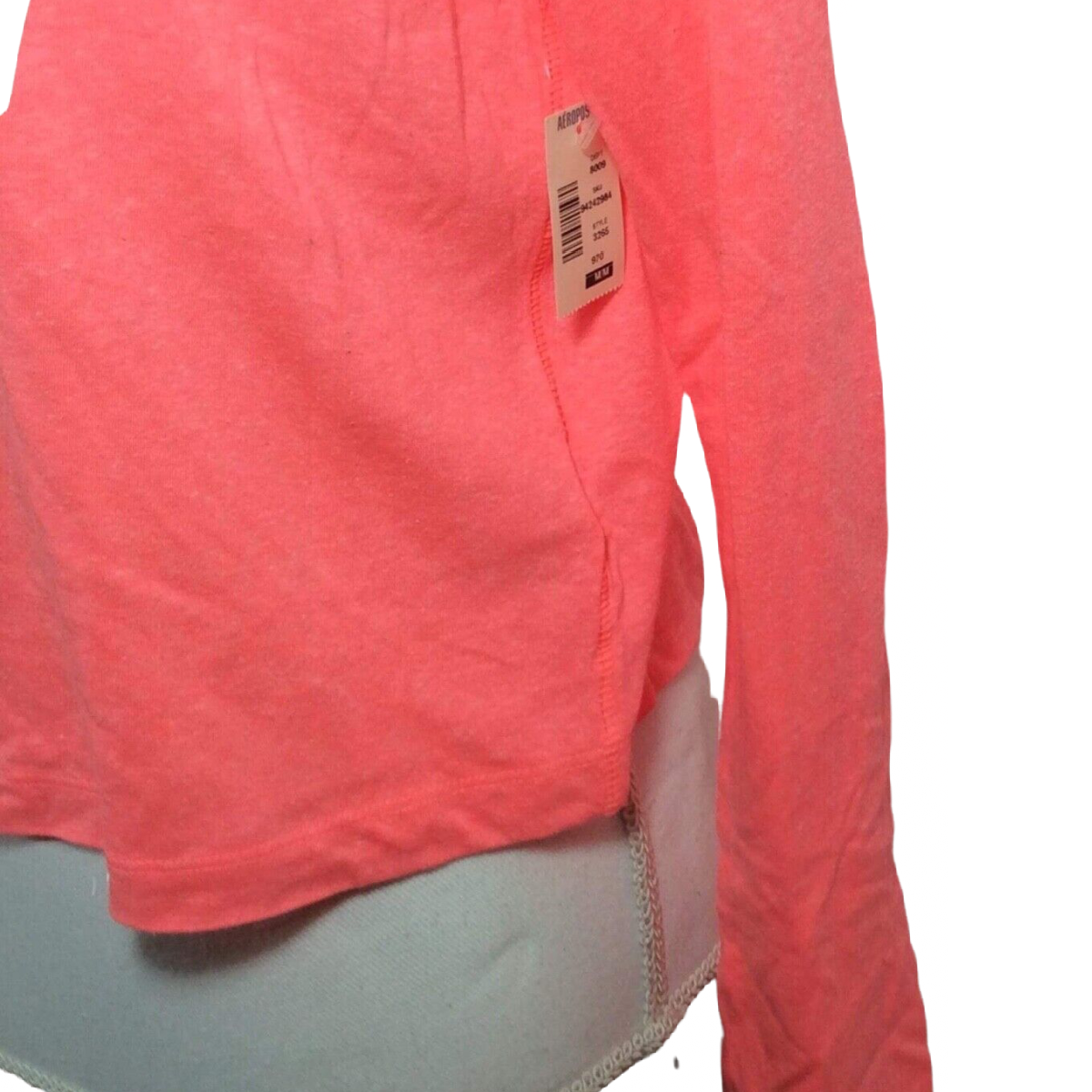 Christmas Size XXL Long Sleeve Aeropostale "Think Snow" Crop Top Shirt NWT