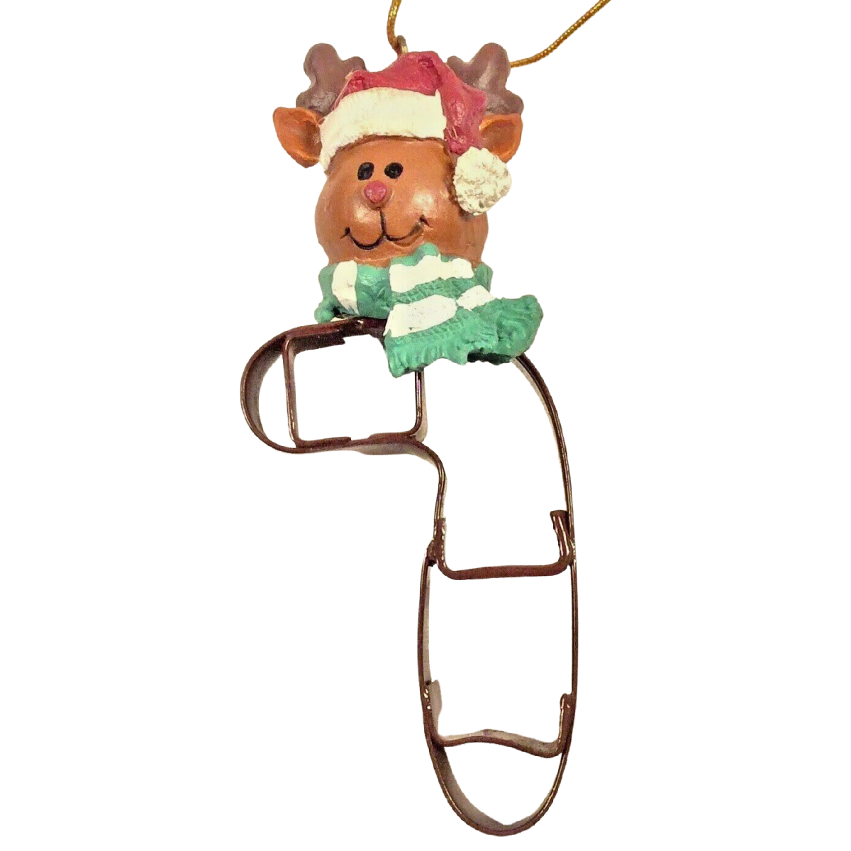 Christmas Holiday Cookie Cutter Ornaments Santa Snowman Gingerbread Man Reindeer